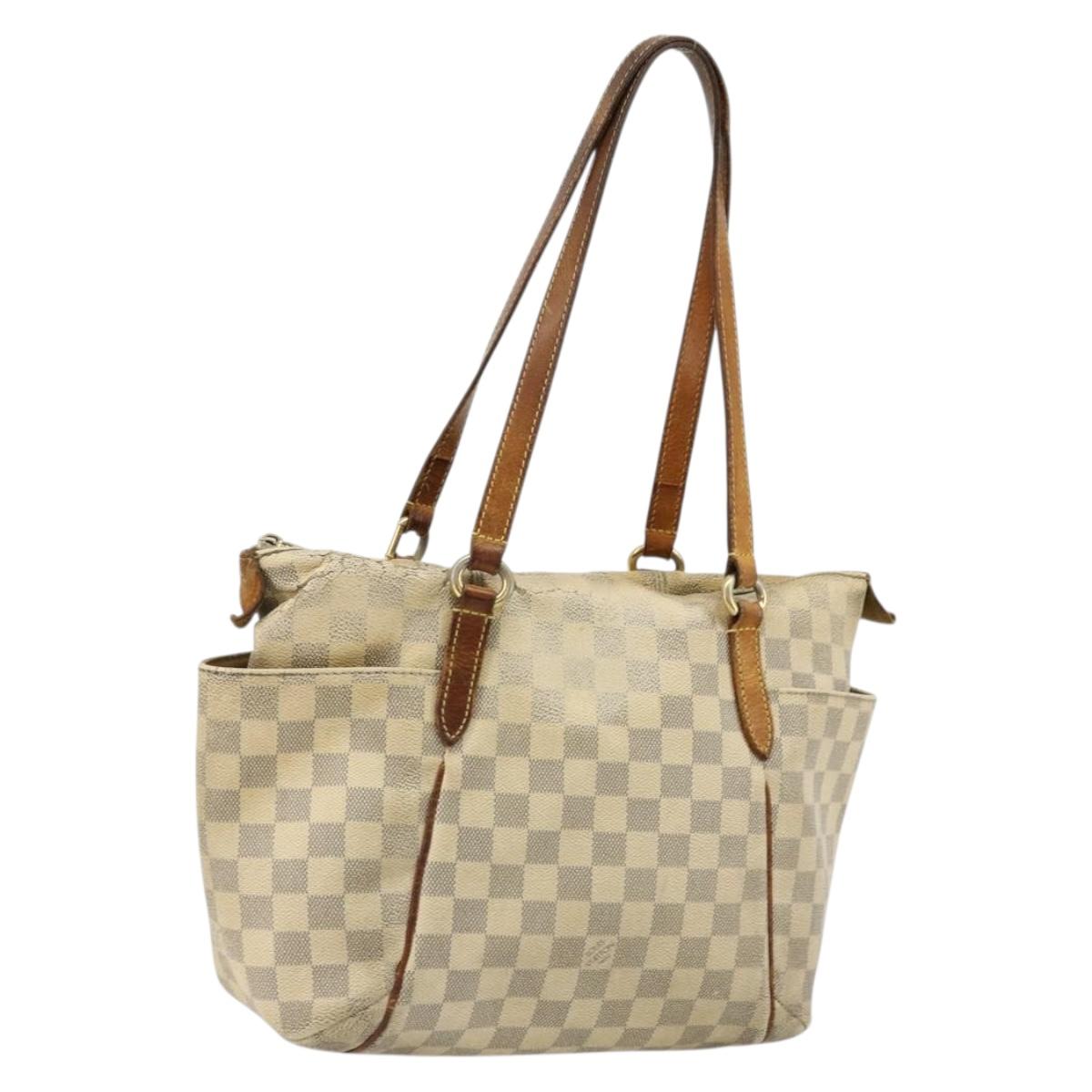 LOUIS VUITTON Damier Azur Totally PM Tote Bag N41280 LV Auth BA12320