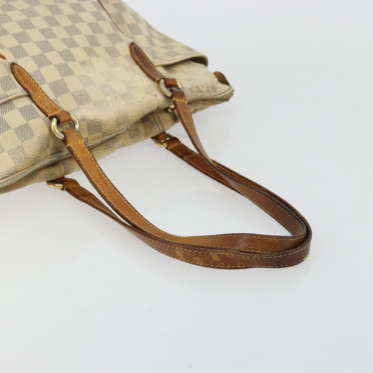 LOUIS VUITTON Damier Azur Totally PM Tote Bag N41280 LV Auth BA12320