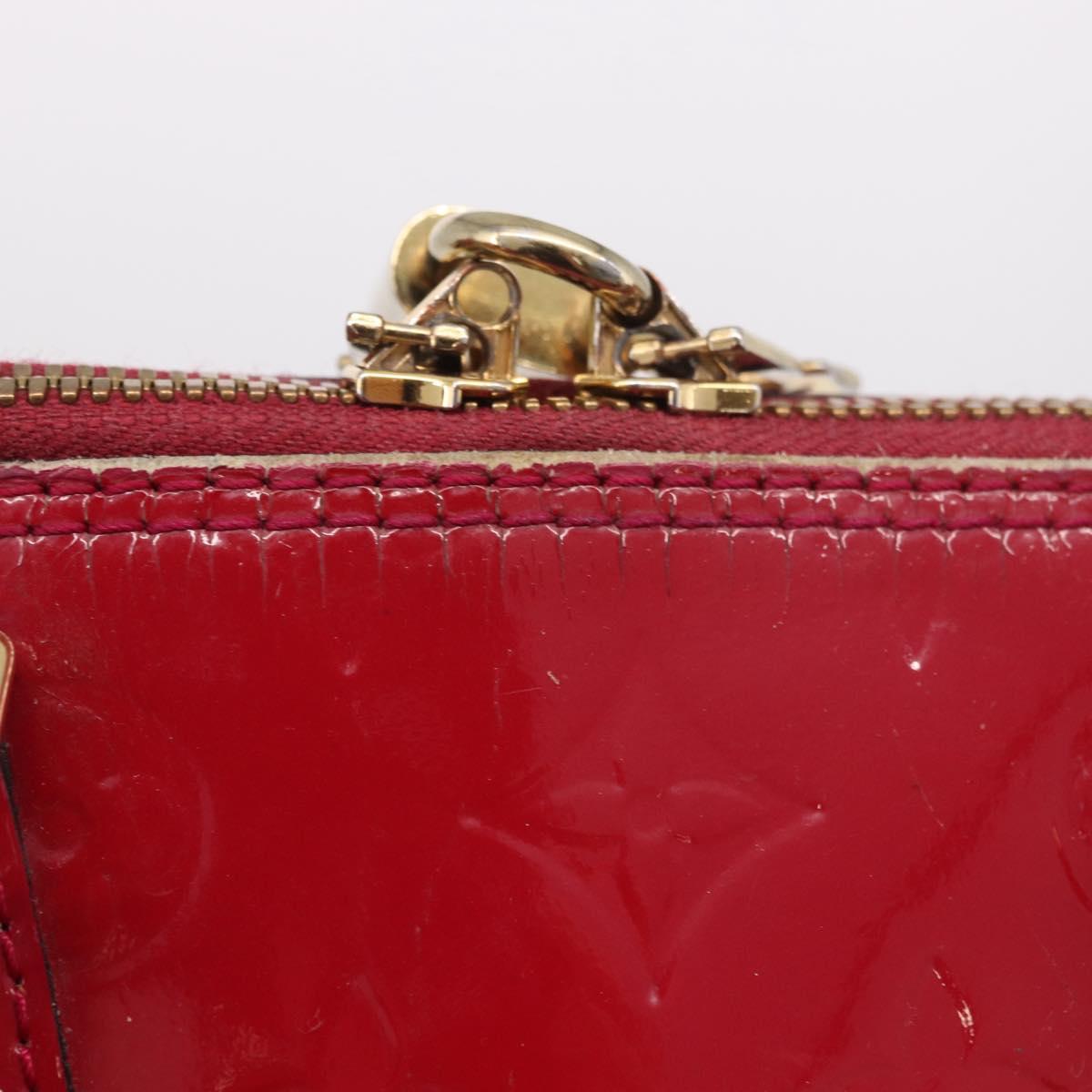 LOUIS VUITTON Monogram Vernis Alma PM Hand Bag Rose Andian M91770 Auth BA12324
