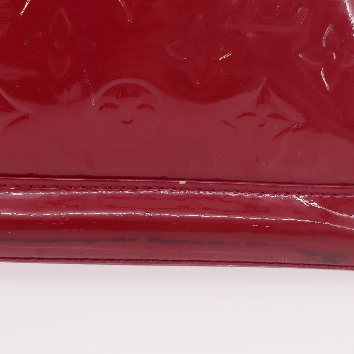 LOUIS VUITTON Monogram Vernis Alma PM Hand Bag Rose Andian M91770 Auth BA12324