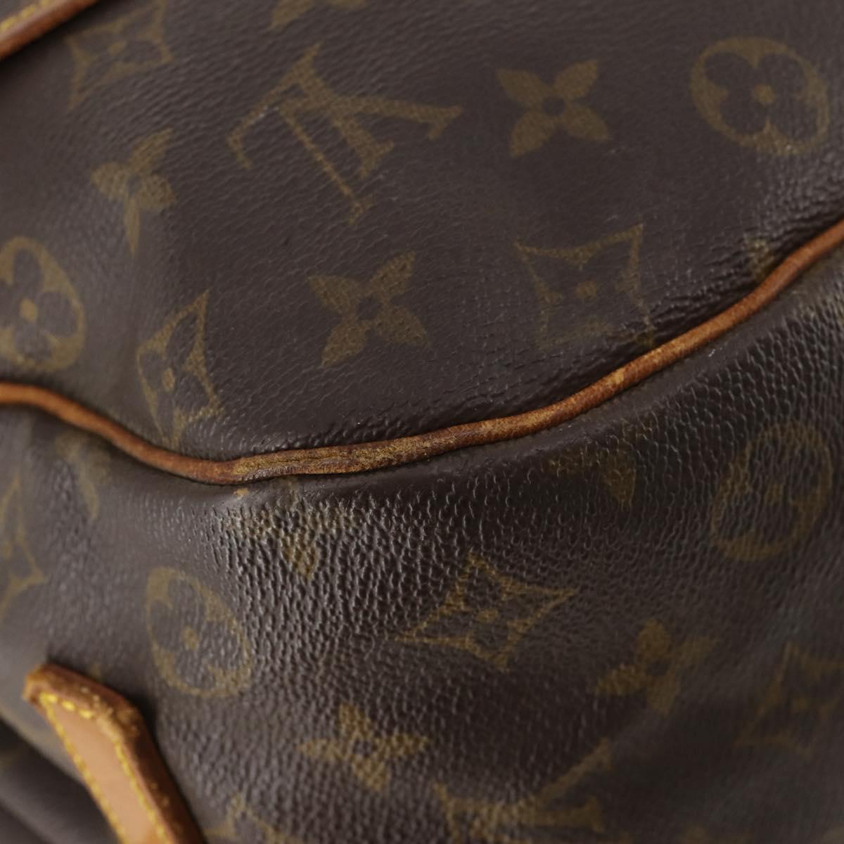 LOUIS VUITTON Monogram Saumur 35 Shoulder Bag M42254 LV Auth BA12326