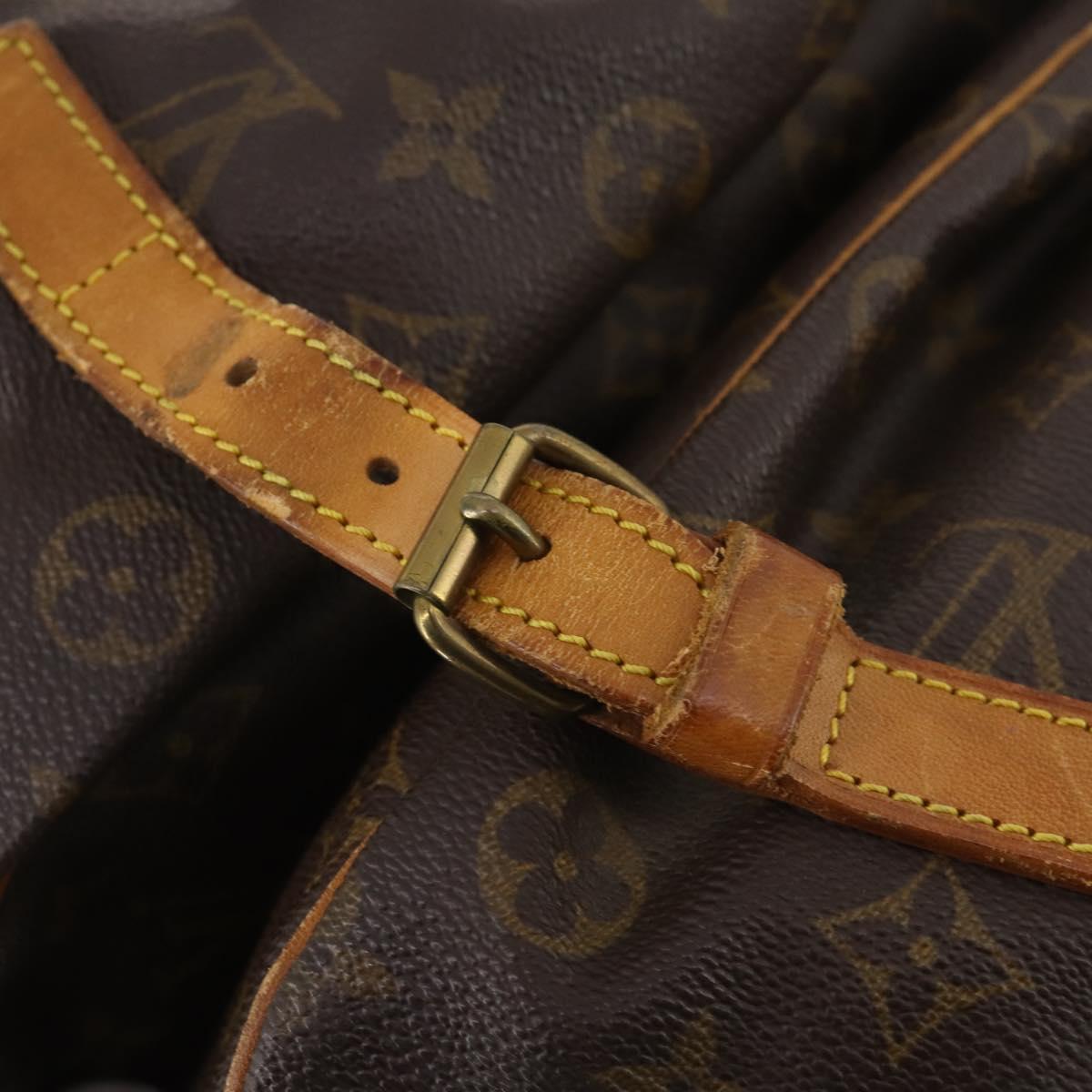 LOUIS VUITTON Monogram Saumur 35 Shoulder Bag M42254 LV Auth BA12326