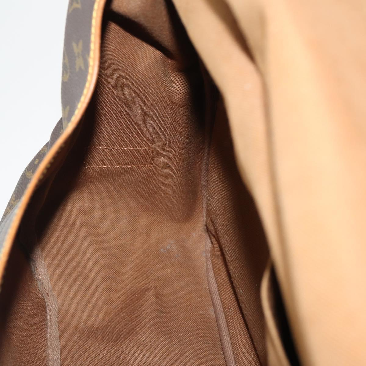 LOUIS VUITTON Monogram Saumur 35 Shoulder Bag M42254 LV Auth BA12326