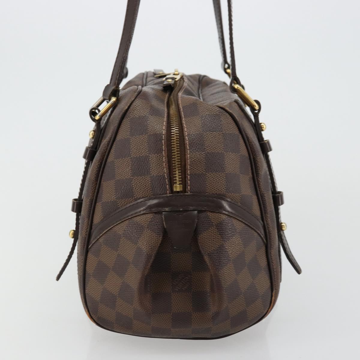 LOUIS VUITTON Damier Ebene Rivington PM Hand Bag N41157 LV Auth BA12332
