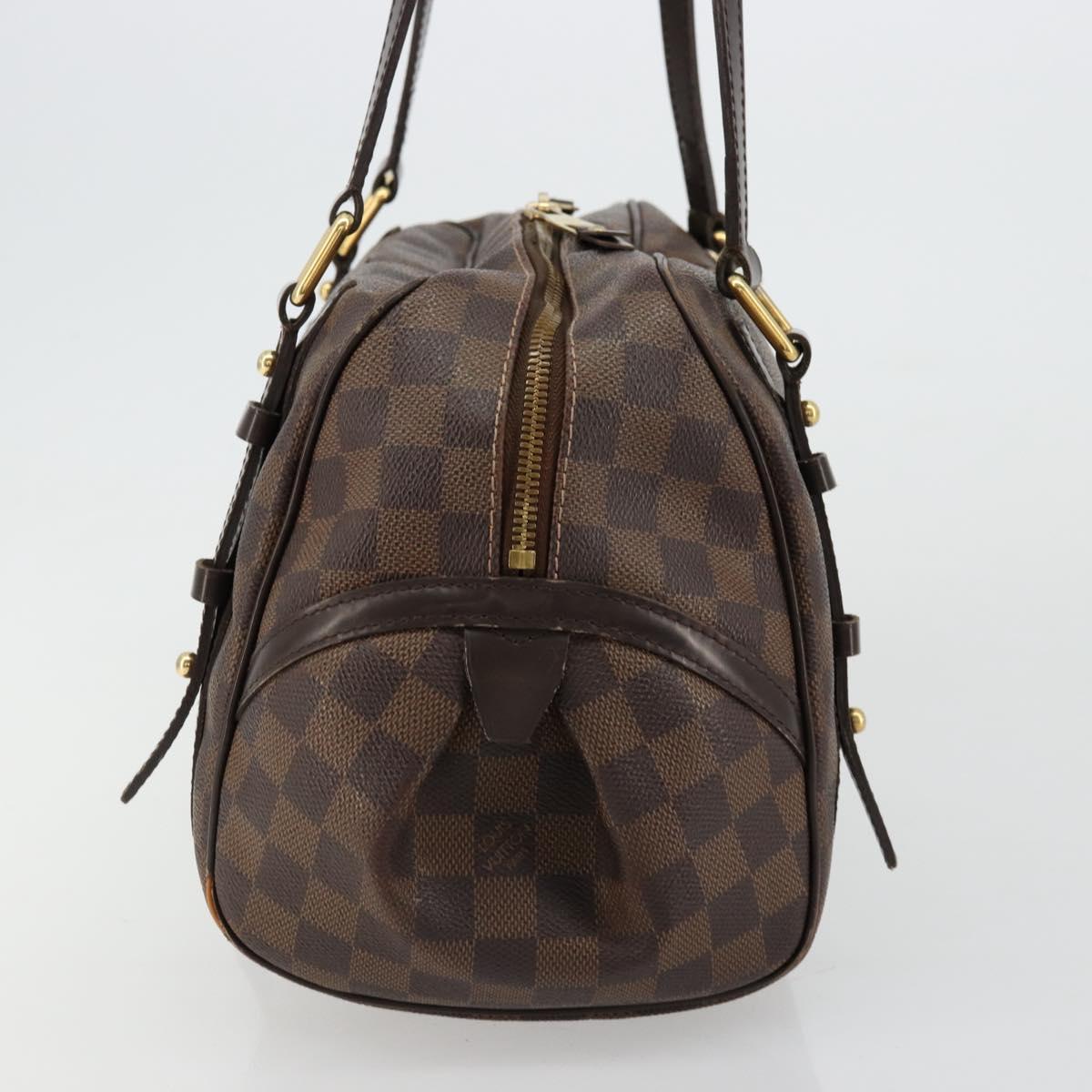 LOUIS VUITTON Damier Ebene Rivington PM Hand Bag N41157 LV Auth BA12332