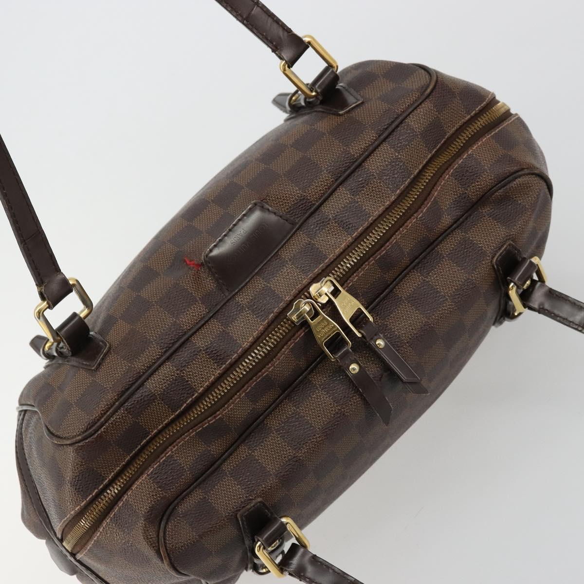 LOUIS VUITTON Damier Ebene Rivington PM Hand Bag N41157 LV Auth BA12332