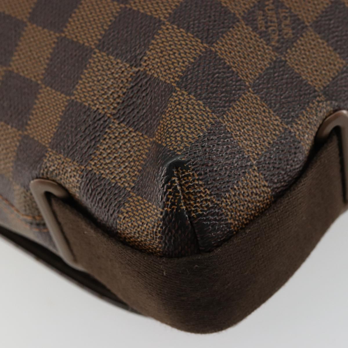 LOUIS VUITTON Damier Ebene Brooklyn PM Shoulder Bag N51210 LV Auth BA12333