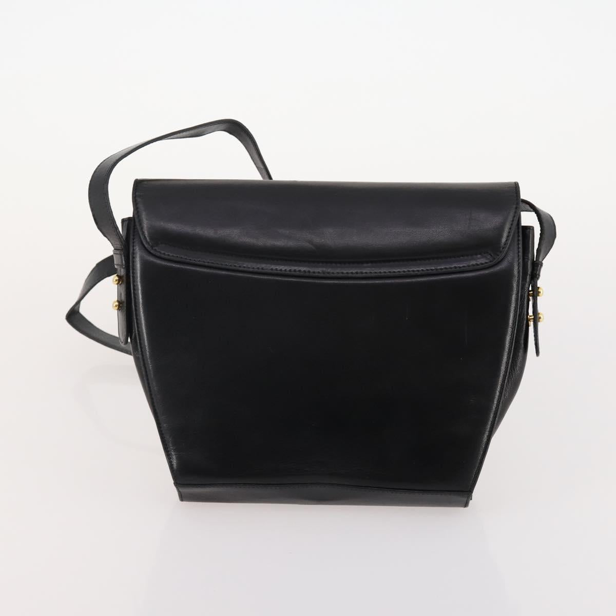 Salvatore Ferragamo Shoulder Bag Leather 2 Set Black Auth BA12347