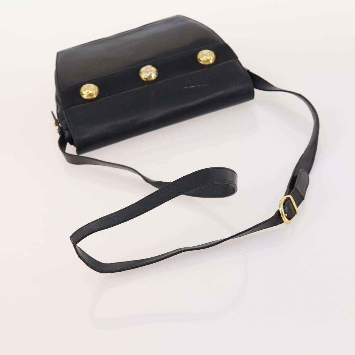 Salvatore Ferragamo Shoulder Bag Leather 2 Set Black Auth BA12347