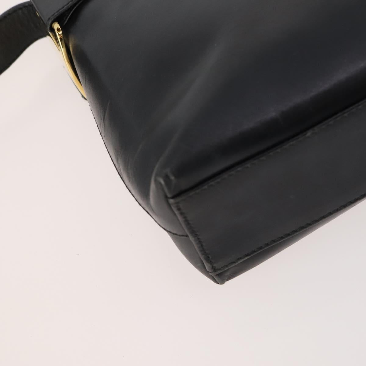 Salvatore Ferragamo Shoulder Bag Leather 2 Set Black Auth BA12347