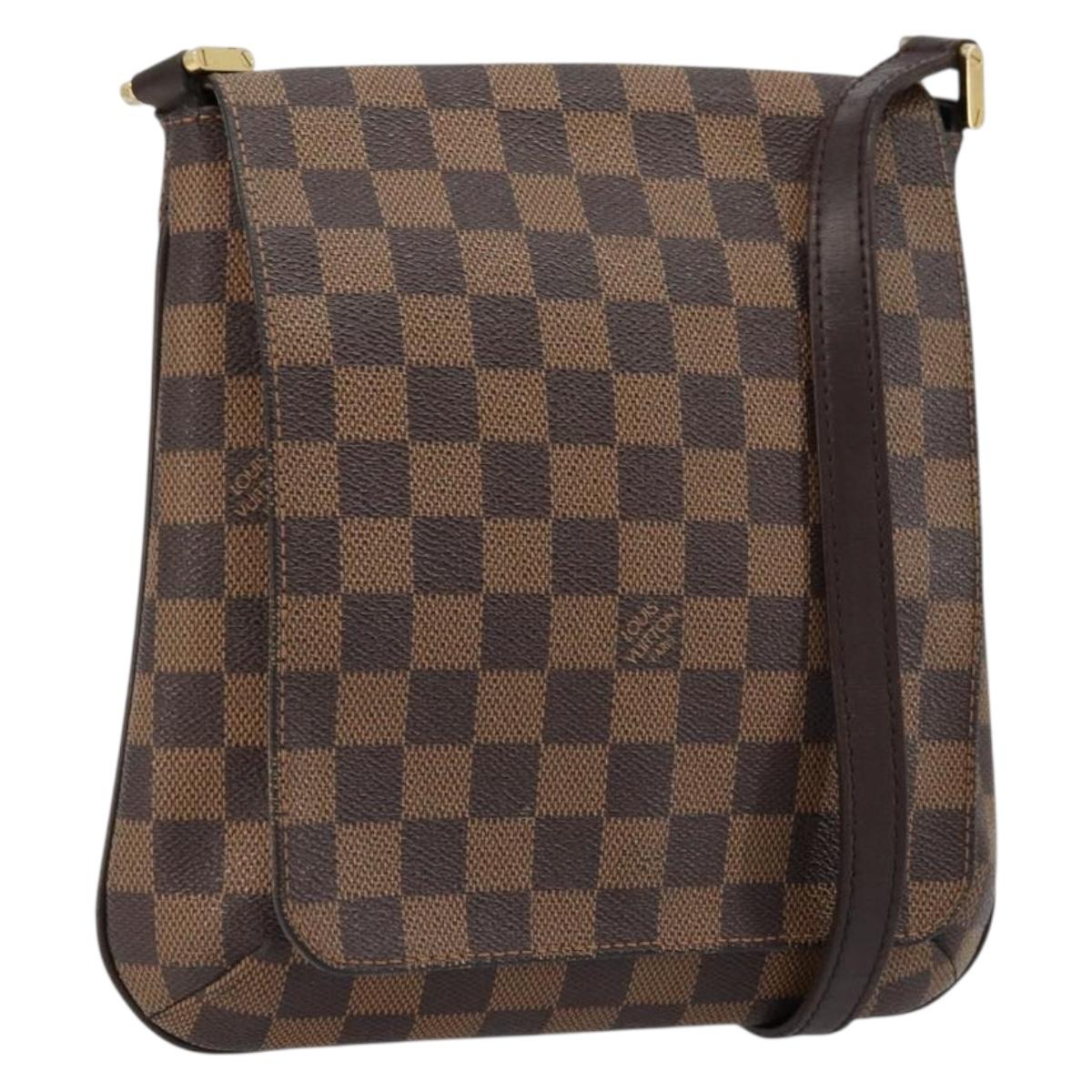 LOUIS VUITTON Damier Ebene Musette Salsa Long Shoulder Bag N51300 Auth BA12352