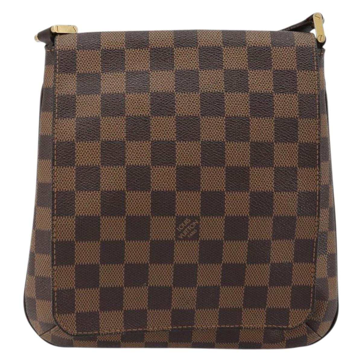LOUIS VUITTON Damier Ebene Musette Salsa Long Shoulder Bag N51300 Auth BA12352