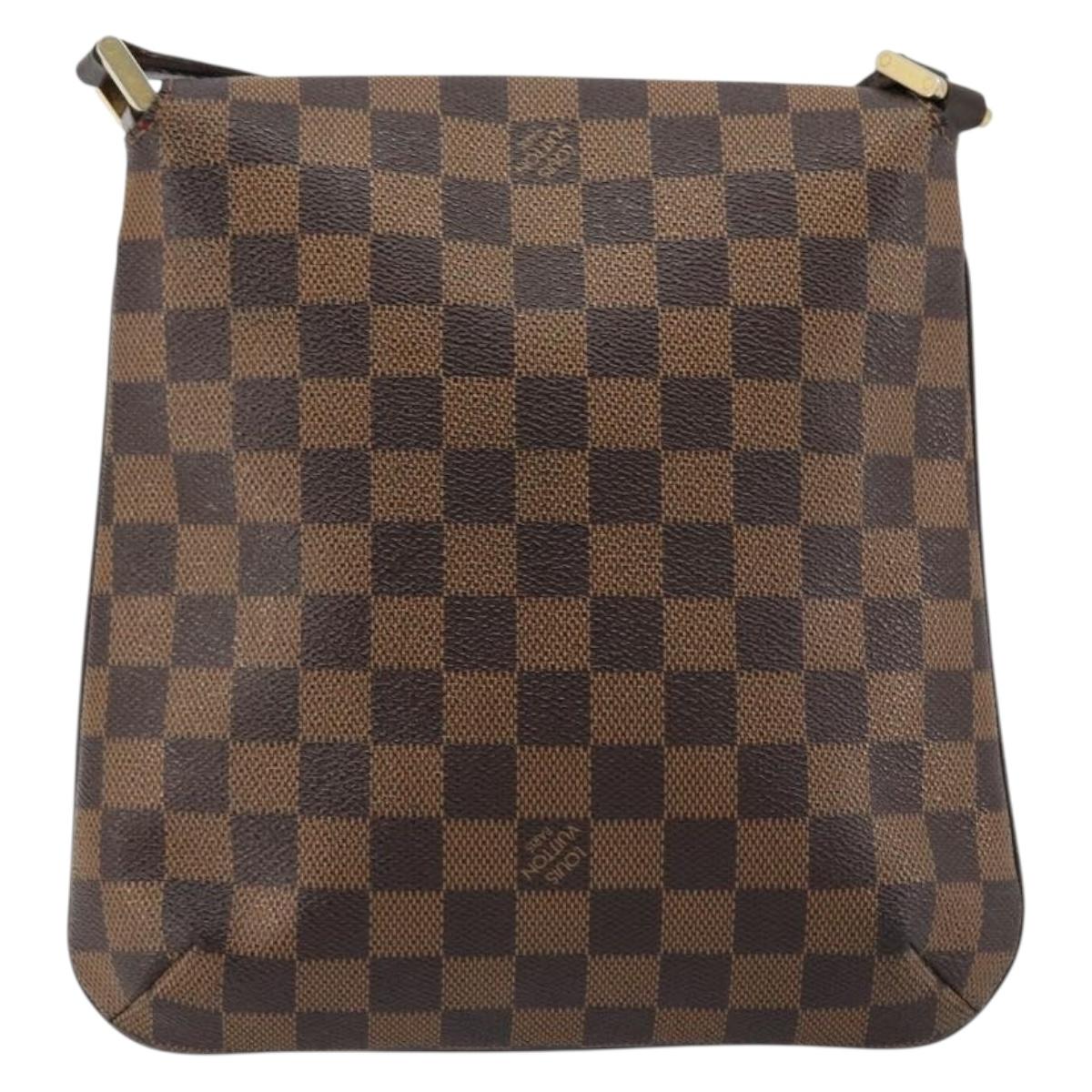 LOUIS VUITTON Damier Ebene Musette Salsa Long Shoulder Bag N51300 Auth BA12352