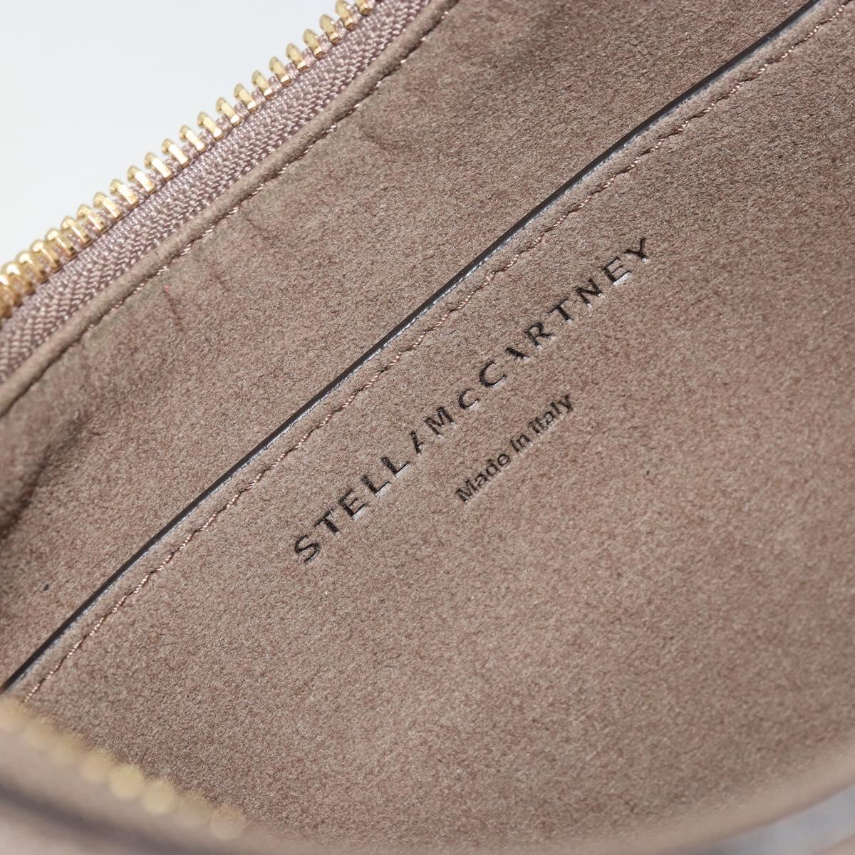 Stella MacCartney Hand Bag Leather Beige Gold Auth BA12359A