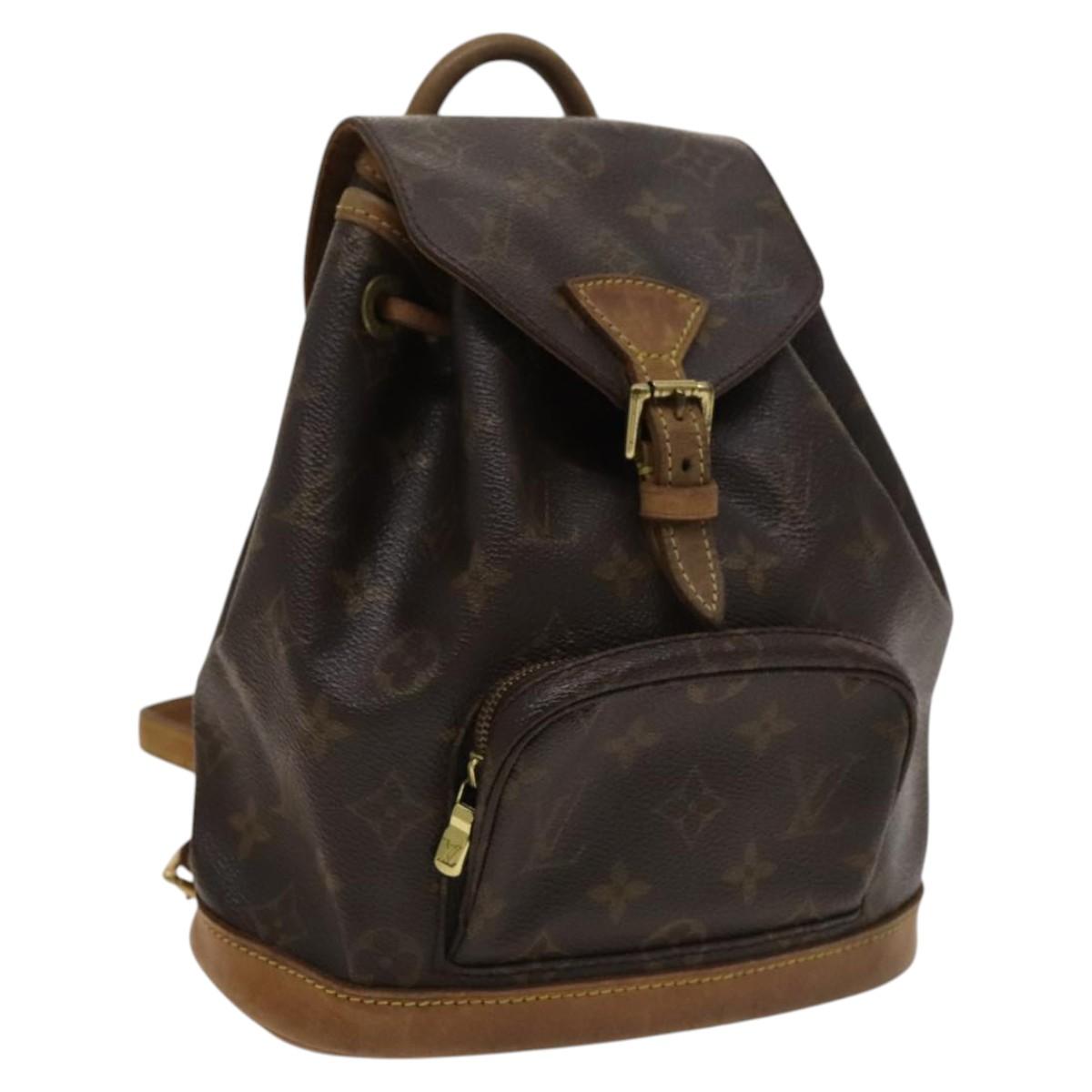 LOUIS VUITTON Monogram Montsouris PM Backpack M51137 LV Auth BA1236