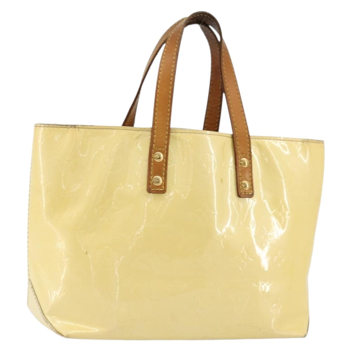 LOUIS VUITTON Monogram Vernis Reade PM Hand Bag Gris M91145 LV Auth BA12366