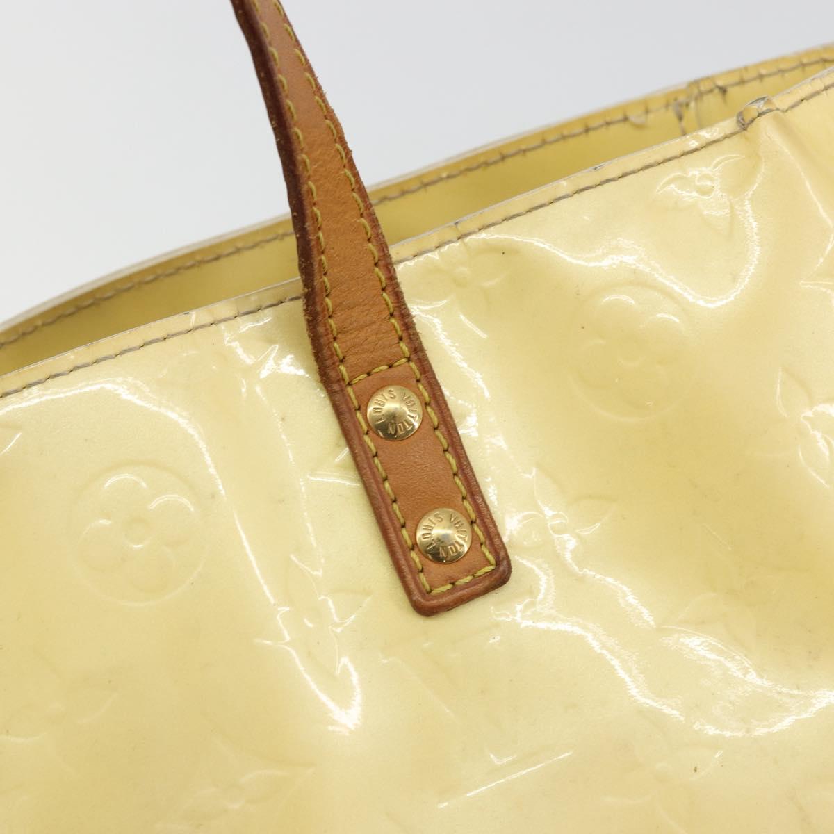 LOUIS VUITTON Monogram Vernis Reade PM Hand Bag Gris M91145 LV Auth BA12366