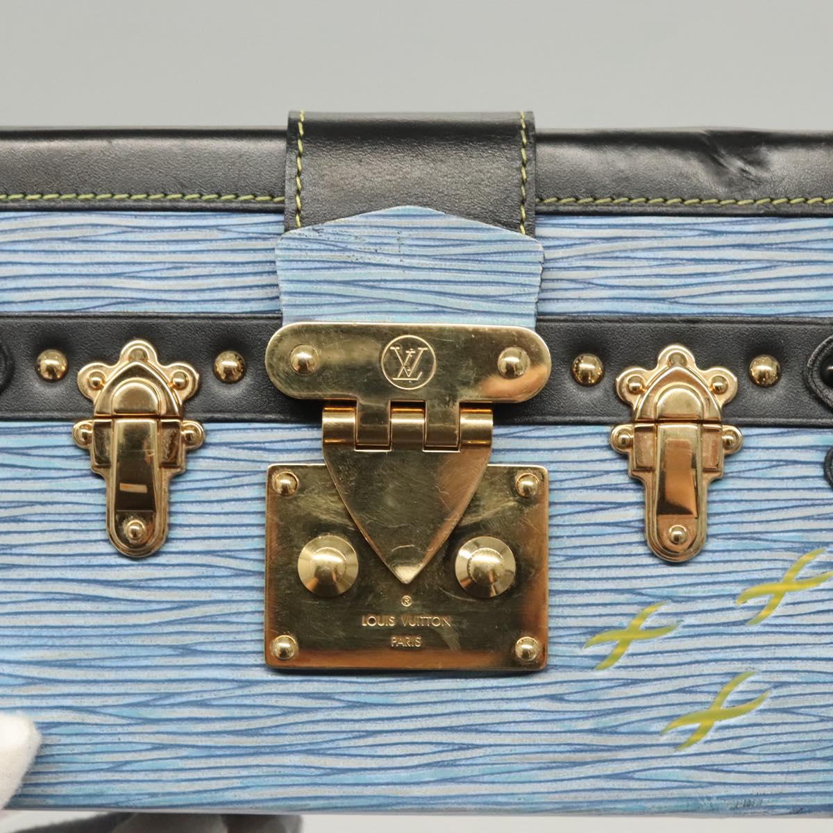 LOUIS VUITTON Epi Petite Mar Shoulder Bag Blue LV Auth BA1237M