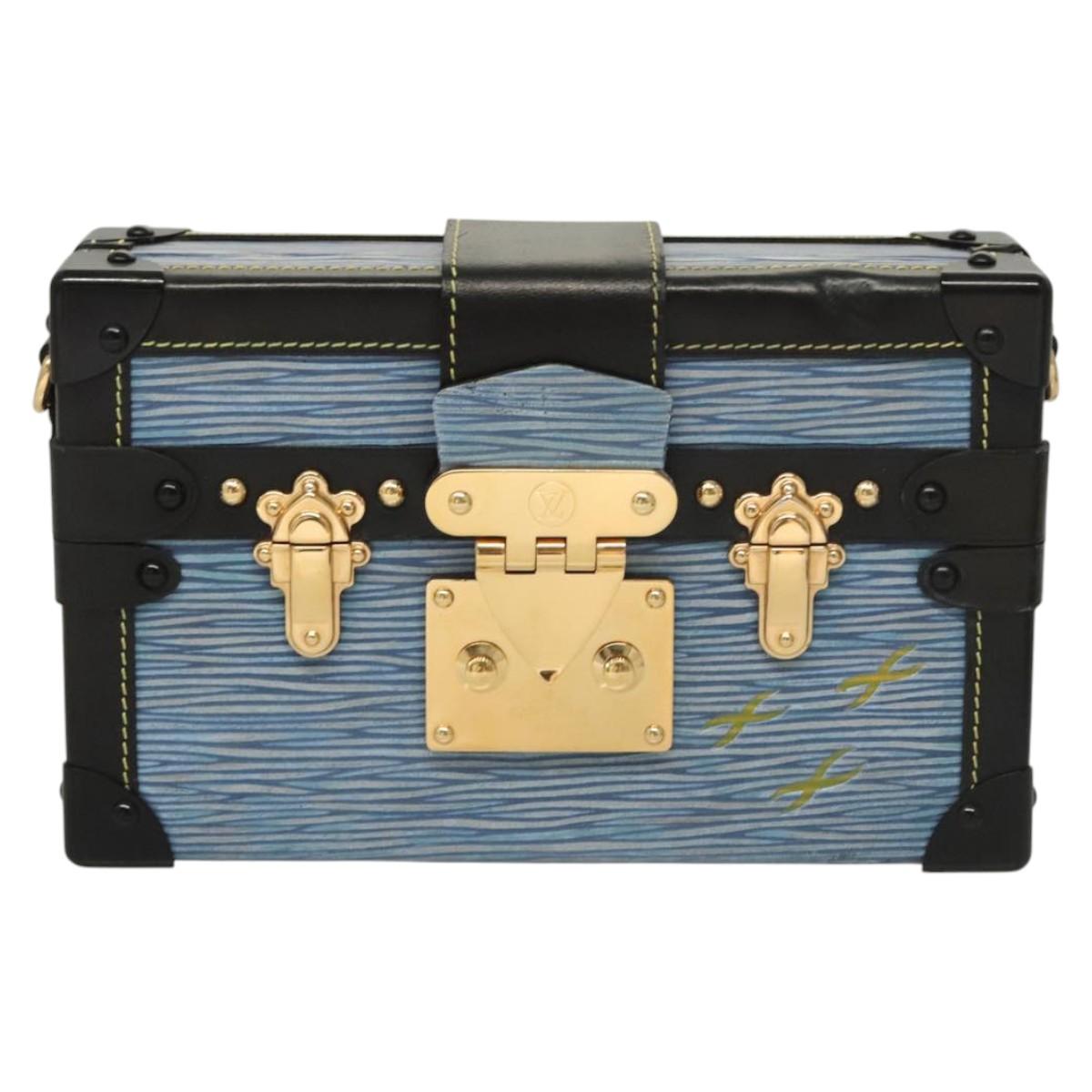 LOUIS VUITTON Epi Petite Mar Shoulder Bag Blue LV Auth BA1237M
