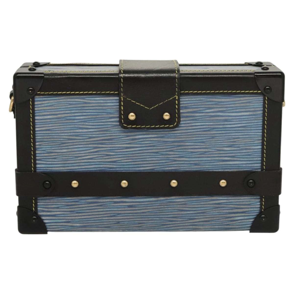 LOUIS VUITTON Epi Petite Mar Shoulder Bag Blue LV Auth BA1237M