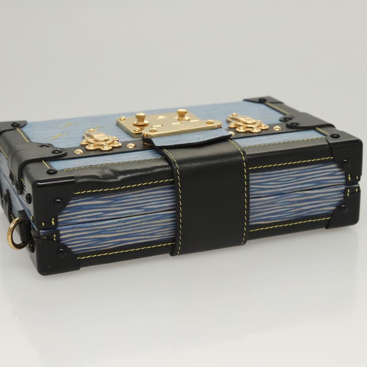 LOUIS VUITTON Epi Petite Mar Shoulder Bag Blue LV Auth BA1237M