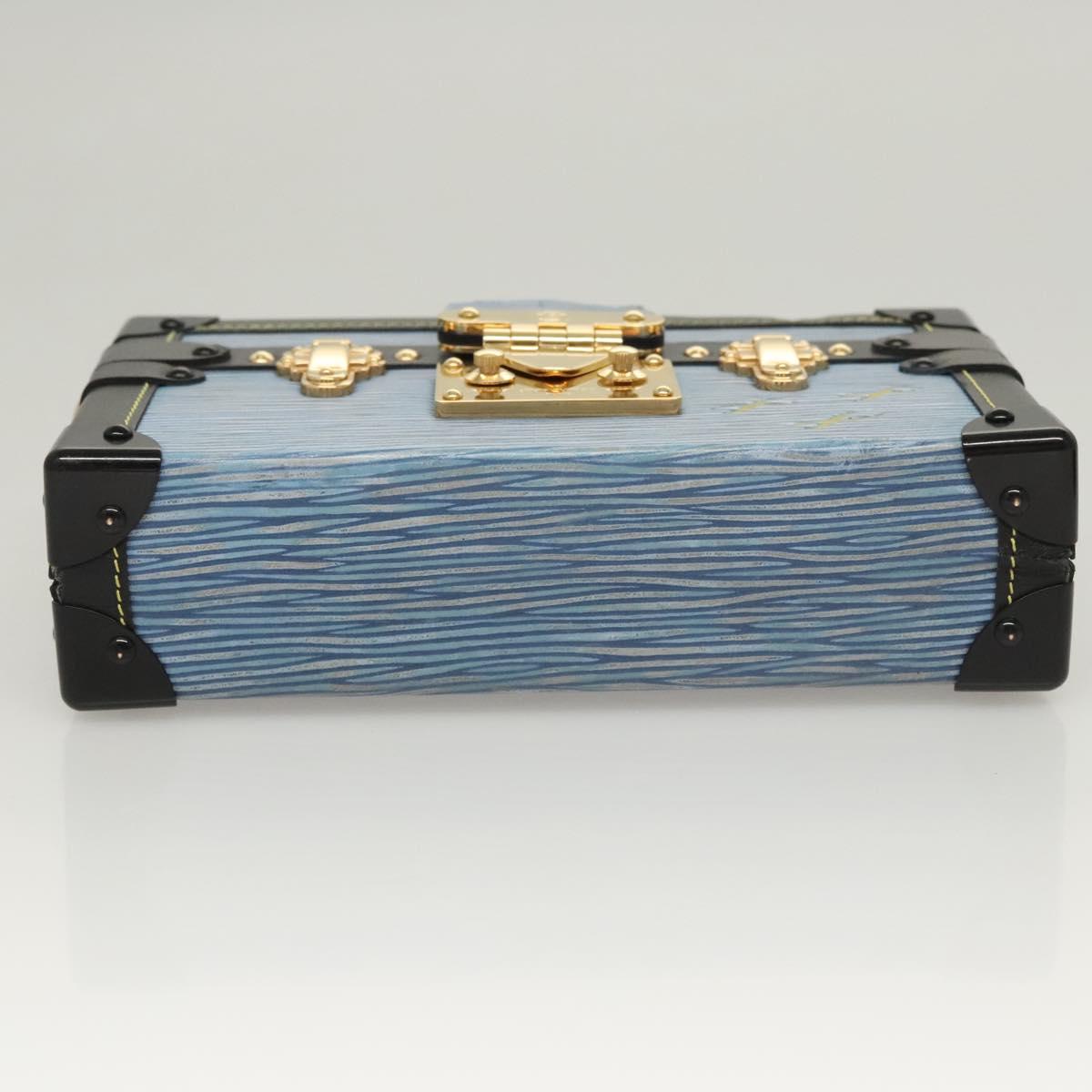 LOUIS VUITTON Epi Petite Mar Shoulder Bag Blue LV Auth BA1237M