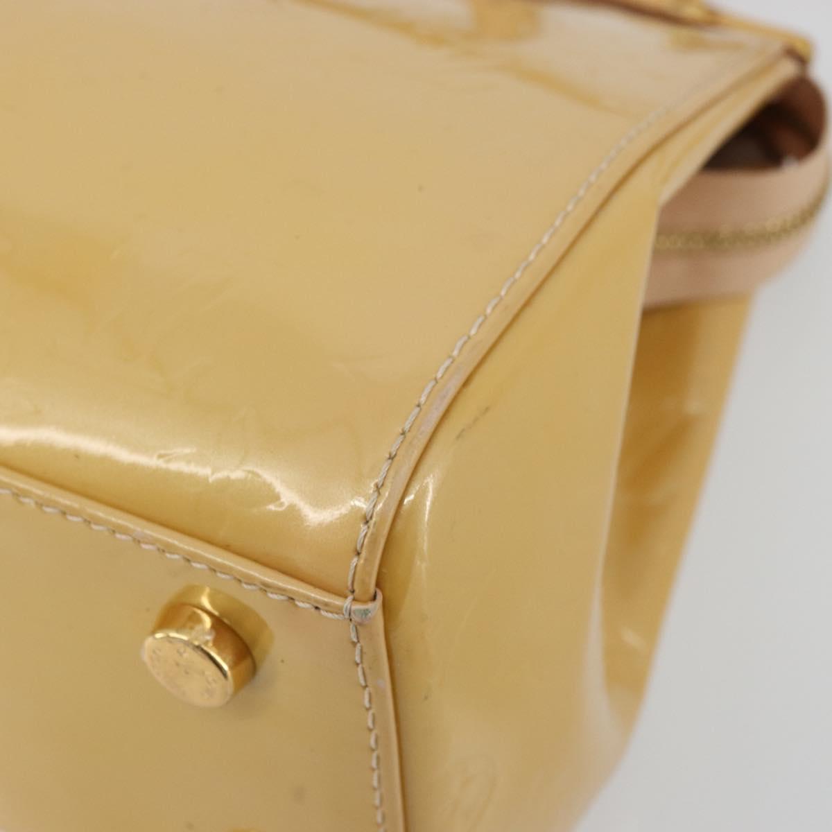 LOUIS VUITTON Vernis Blair MM Hand Bag 2way Rose Florentin M91621 Auth BA12384