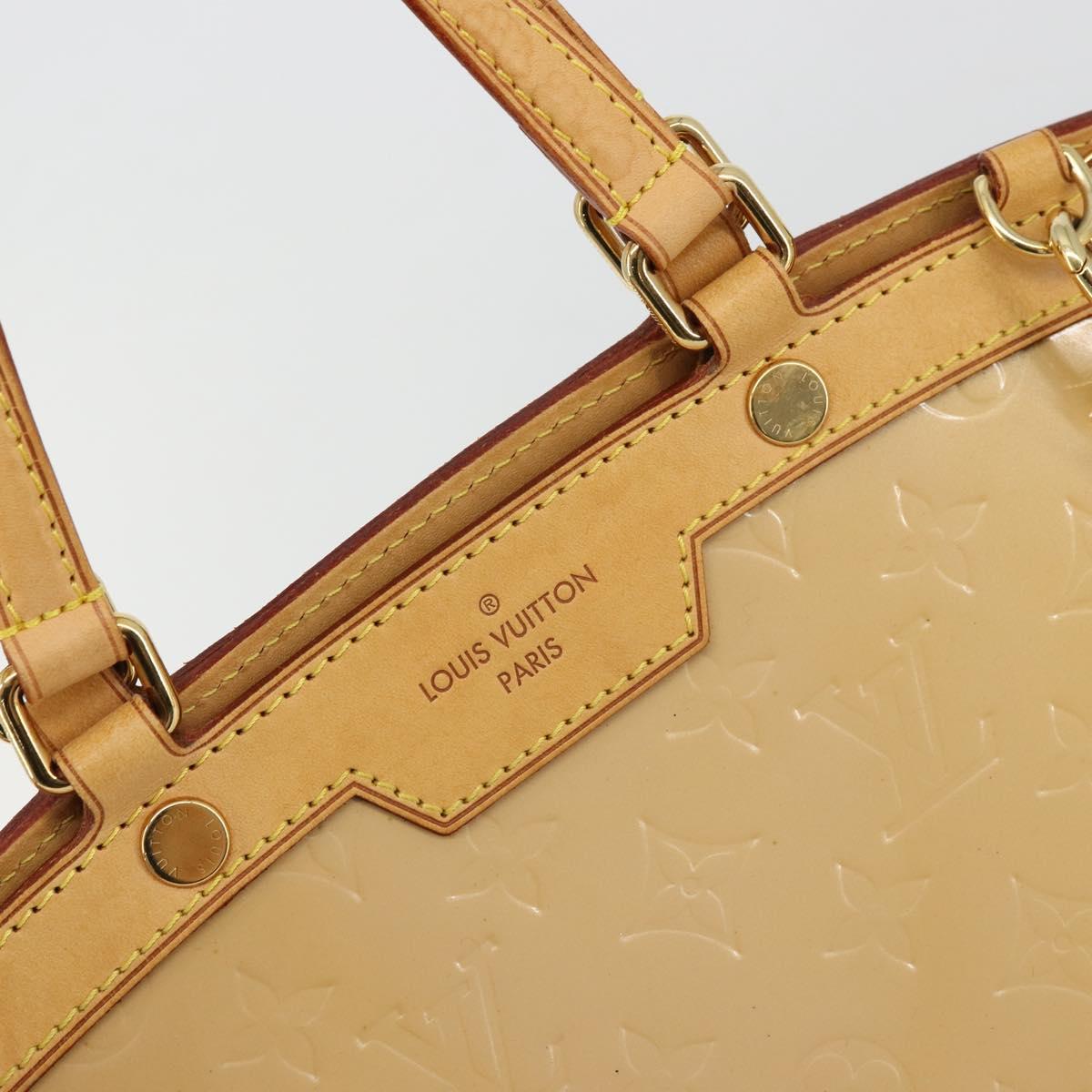LOUIS VUITTON Vernis Blair MM Hand Bag 2way Rose Florentin M91621 Auth BA12384