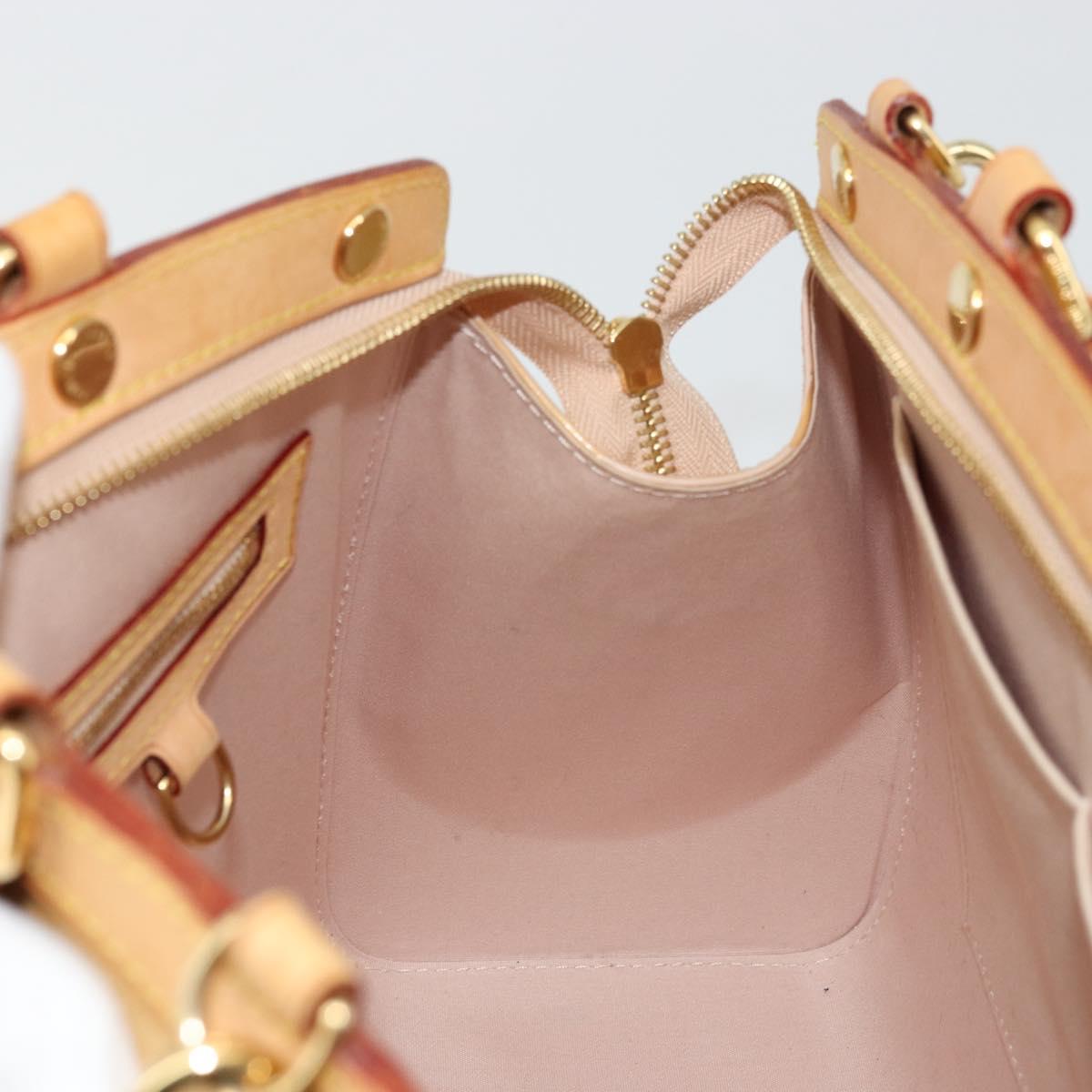 LOUIS VUITTON Vernis Blair MM Hand Bag 2way Rose Florentin M91621 Auth BA12384