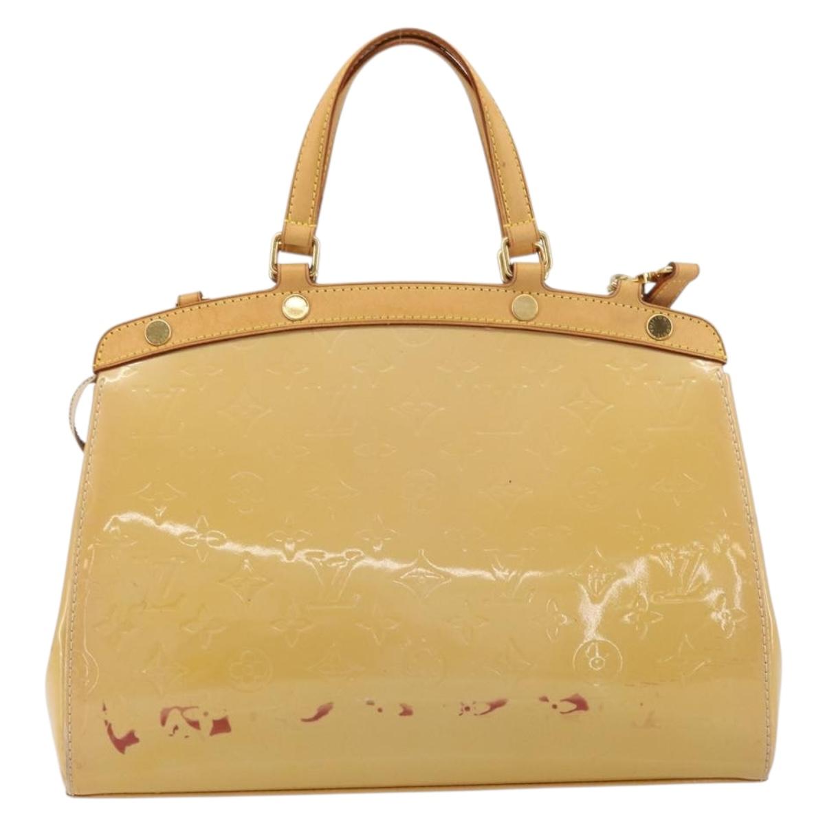 LOUIS VUITTON Vernis Blair MM Hand Bag 2way Rose Florentin M91621 Auth BA12384