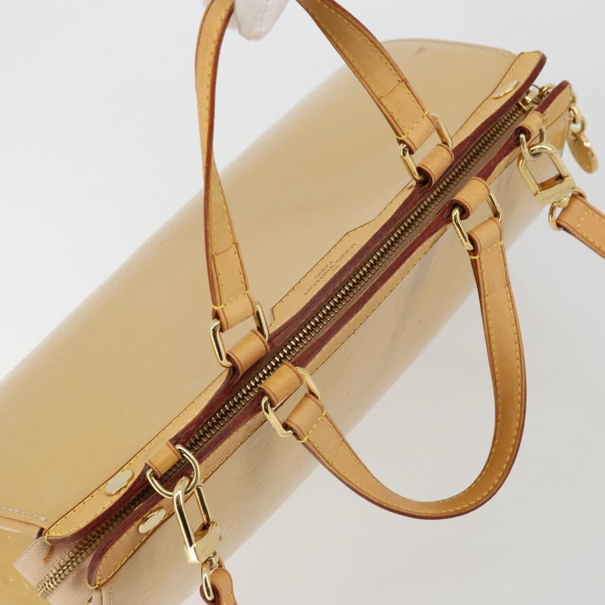 LOUIS VUITTON Vernis Blair MM Hand Bag 2way Rose Florentin M91621 Auth BA12384