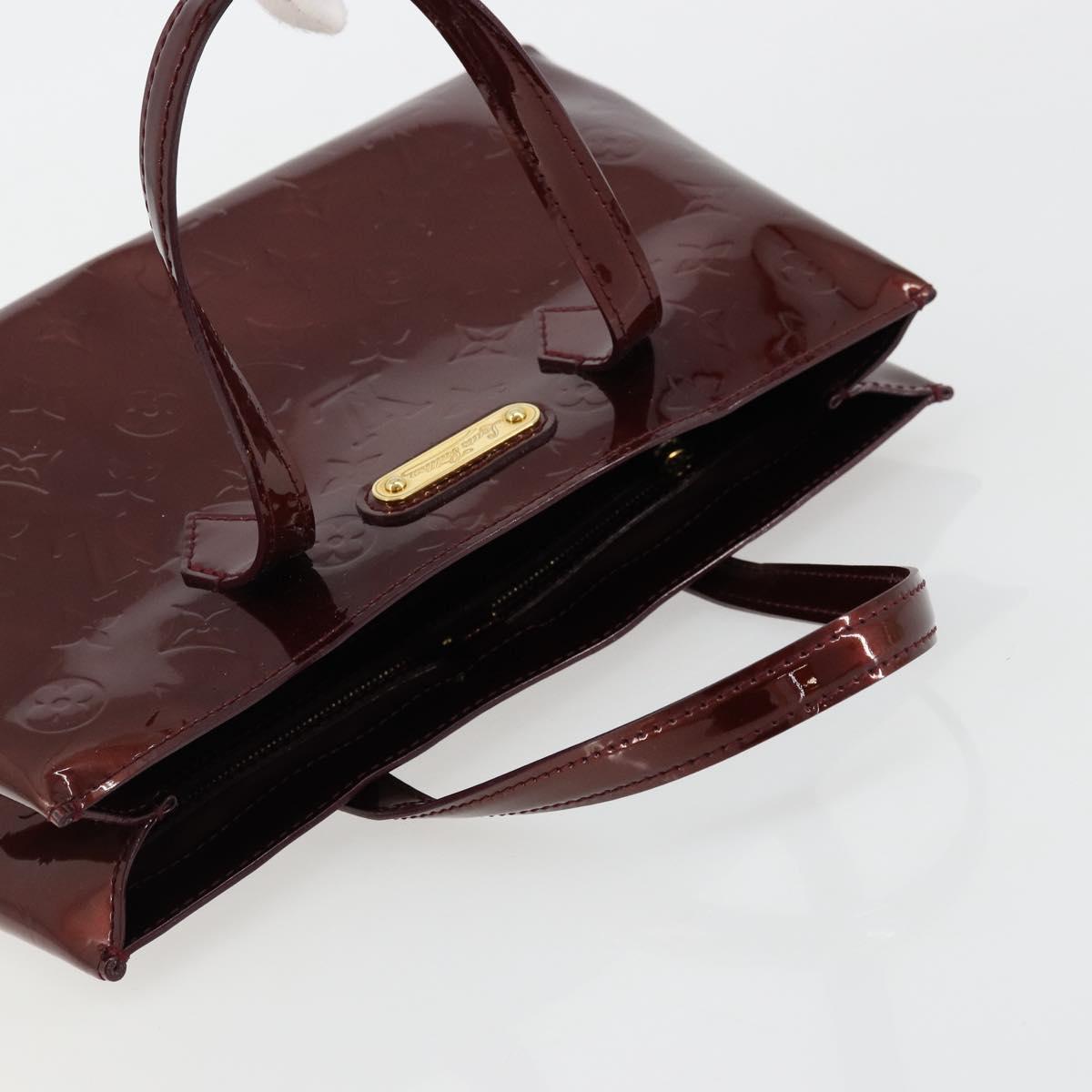 LOUIS VUITTON Monogram Vernis Wilshire PM Bag Pomme D'amour M93642 Auth BA12387A