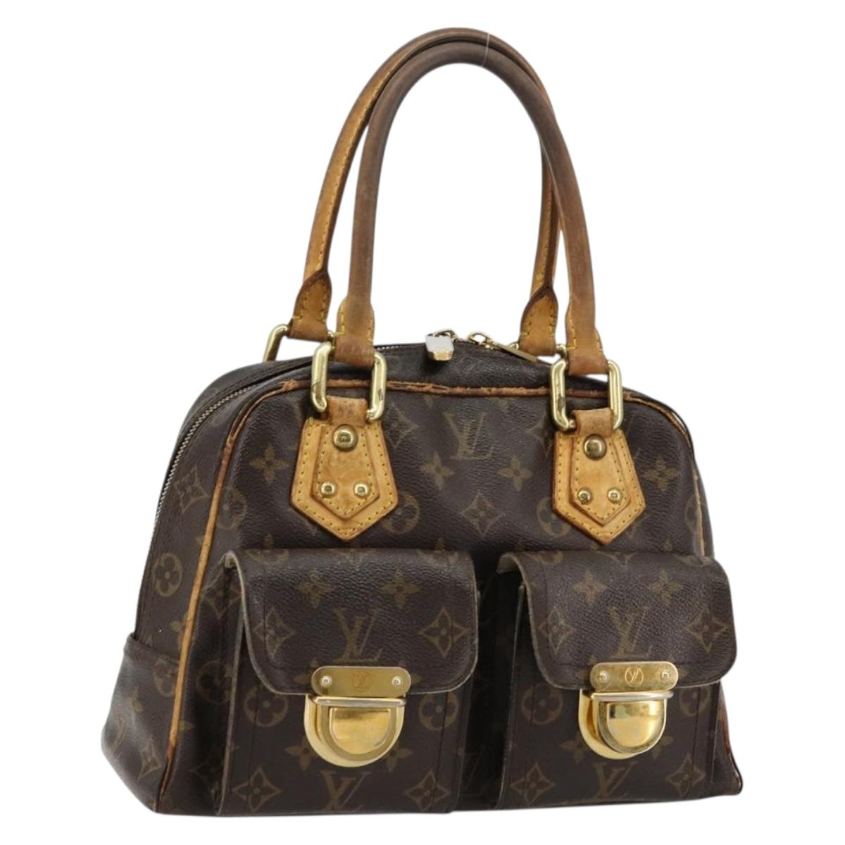LOUIS VUITTON Monogram Manhattan PM Hand Bag M40026 LV Auth BA12388