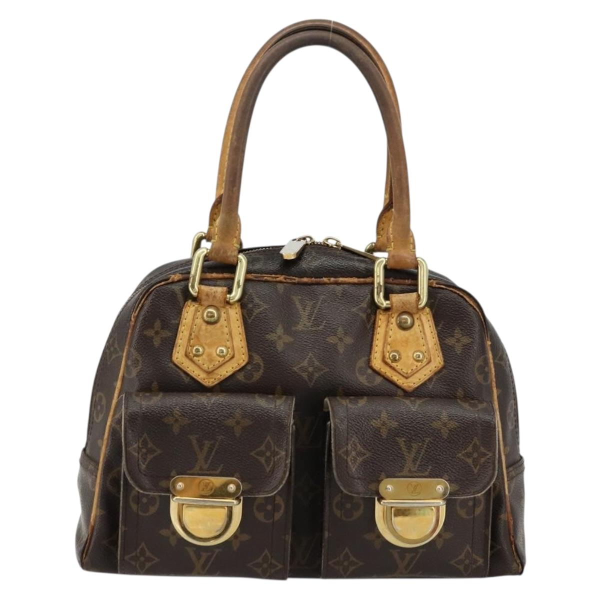 LOUIS VUITTON Monogram Manhattan PM Hand Bag M40026 LV Auth BA12388