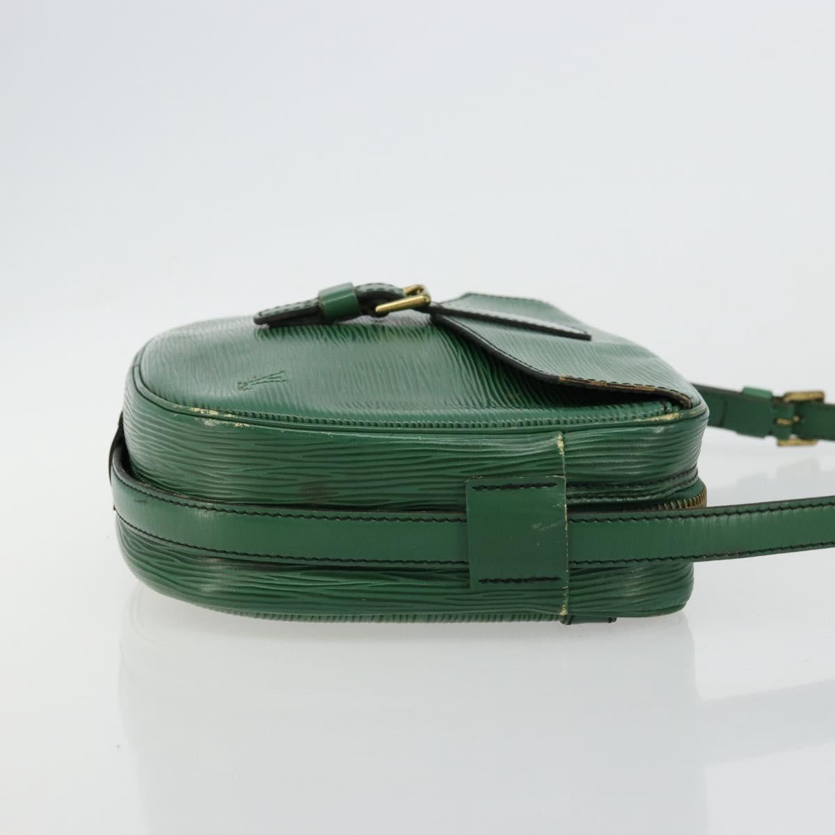 LOUIS VUITTON Epi Jeune Fille MM Shoulder Bag Green M52154 LV Auth BA12391