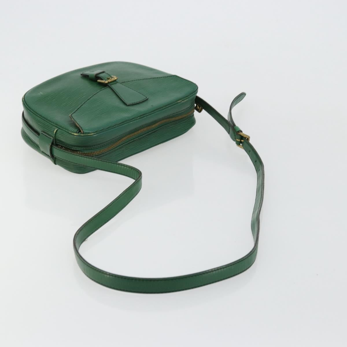 LOUIS VUITTON Epi Jeune Fille MM Shoulder Bag Green M52154 LV Auth BA12391