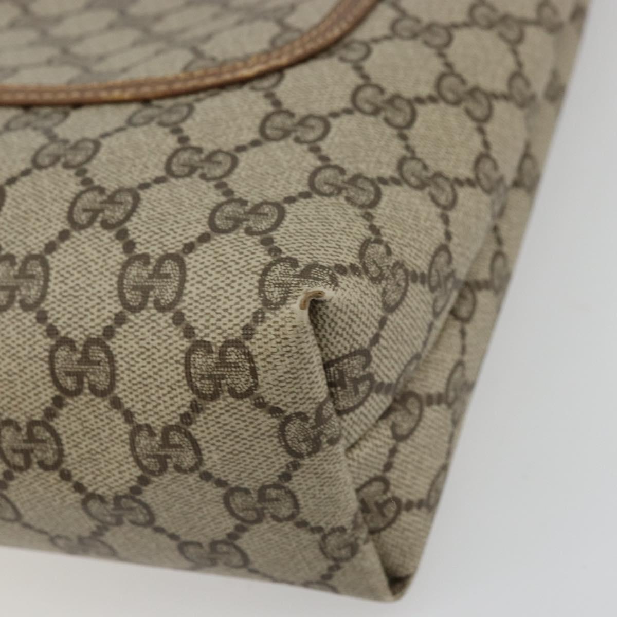 GUCCI GG Supreme Web Sherry Line Tote Bag PVC Beige Red 39 02 003 Auth BA12408