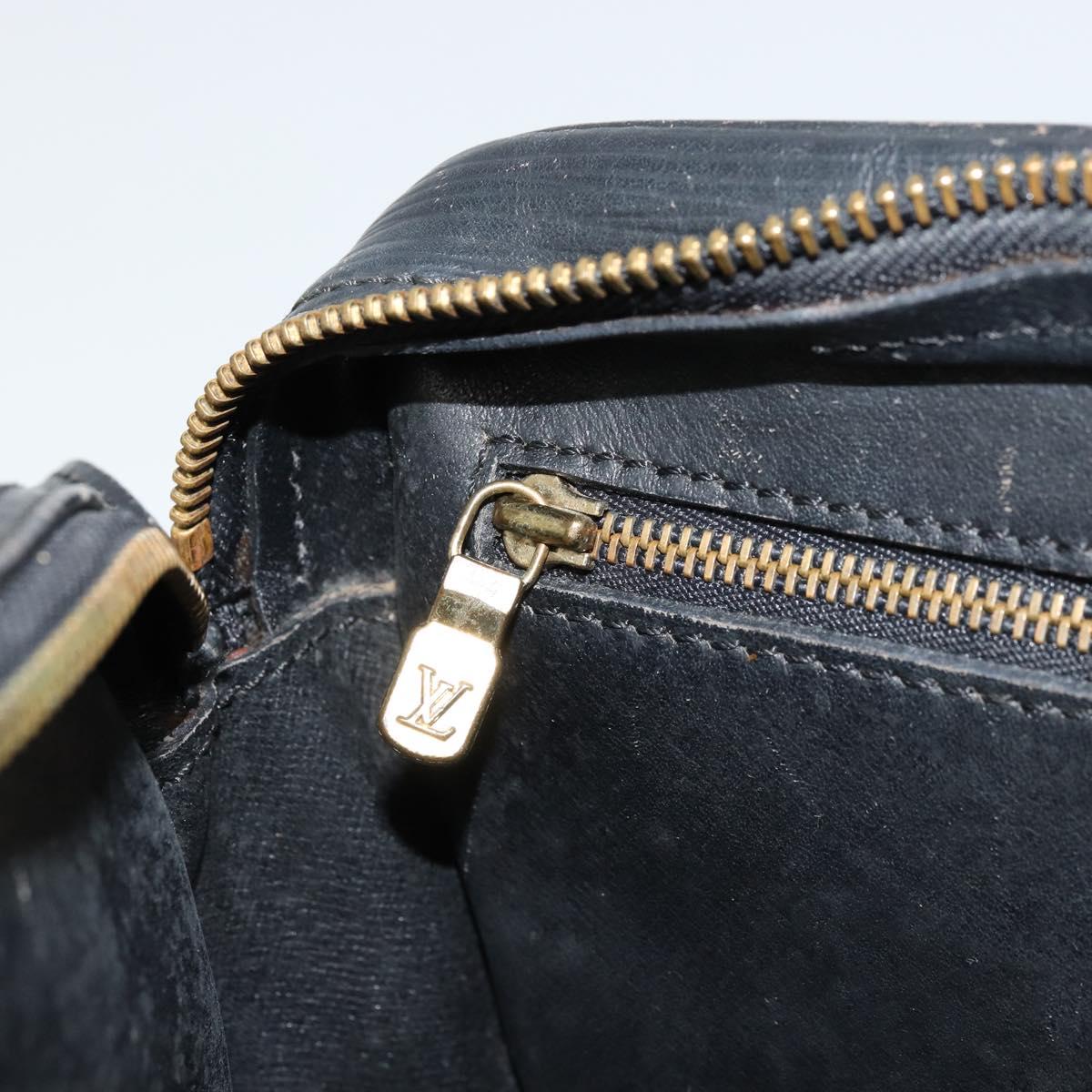LOUIS VUITTON Epi Jeune Fille MM Shoulder Bag Black M52152 LV Auth BA12440