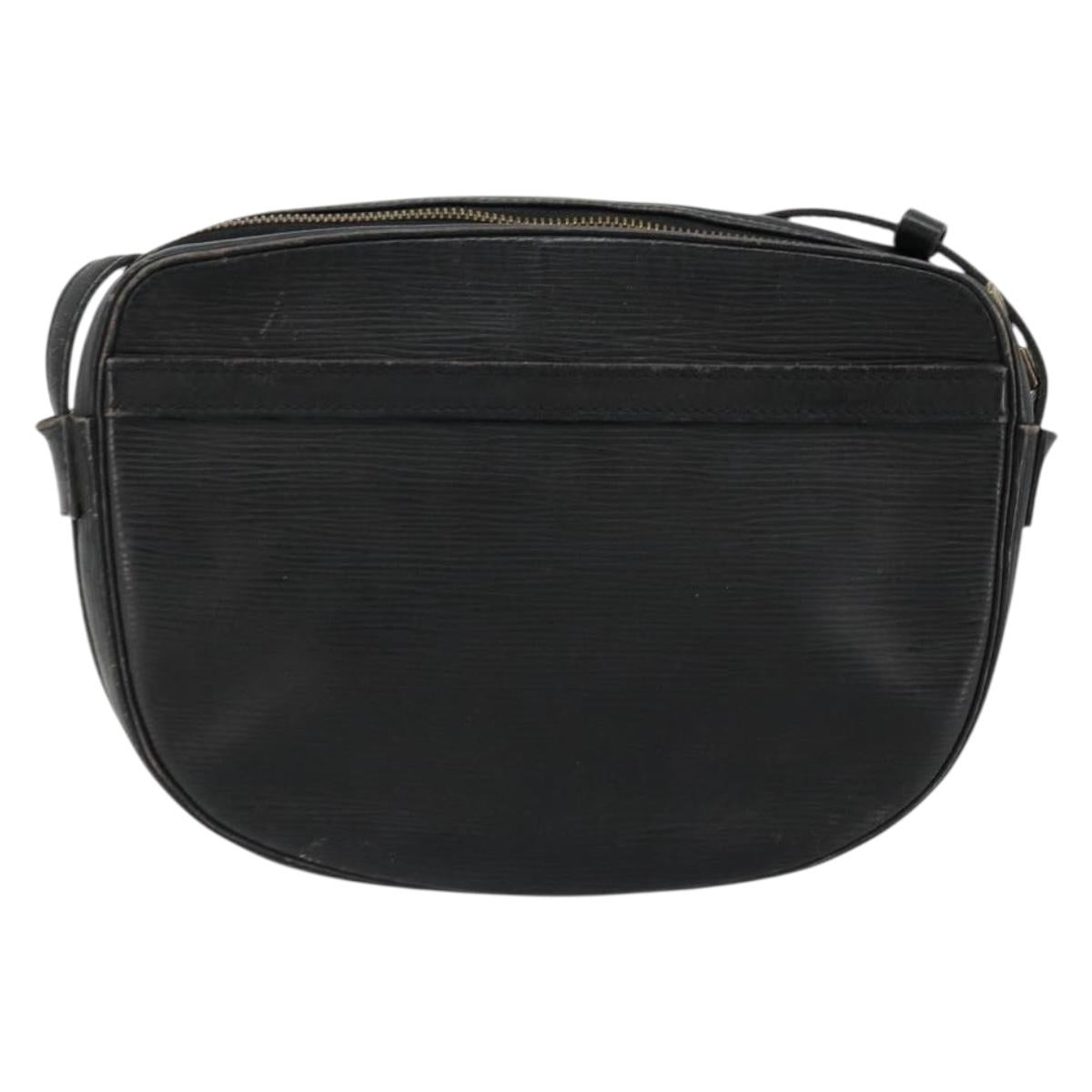 LOUIS VUITTON Epi Jeune Fille MM Shoulder Bag Black M52152 LV Auth BA12440