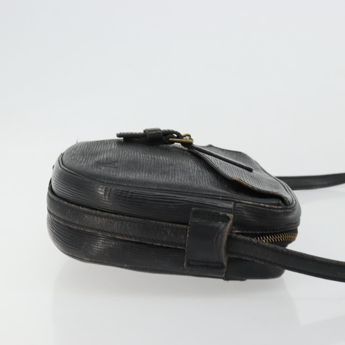 LOUIS VUITTON Epi Jeune Fille MM Shoulder Bag Black M52152 LV Auth BA12440