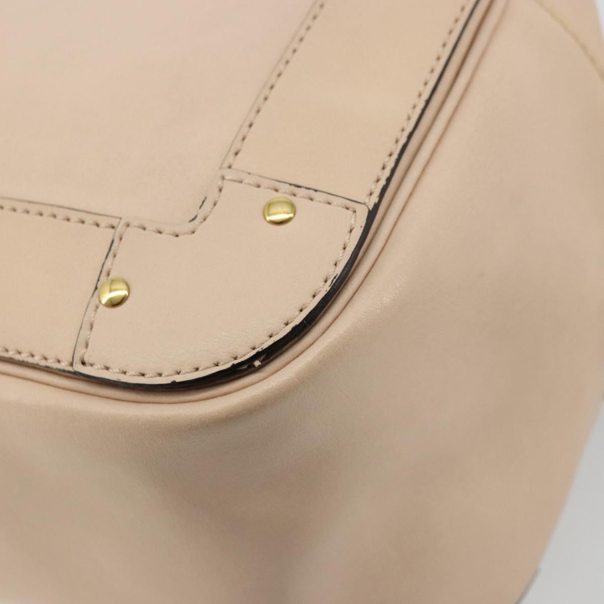 Chloe Shoulder Bag Leather Pink Gold Auth BA12443A