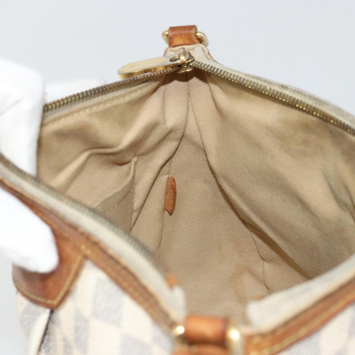 LOUIS VUITTON Damier Azur Siracusa PM Shoulder Bag N41113 LV Auth BA12460