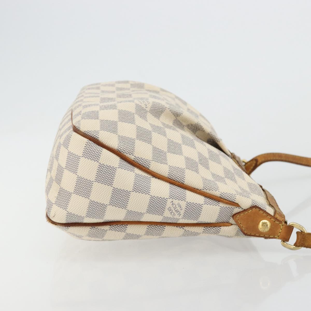 LOUIS VUITTON Damier Azur Siracusa PM Shoulder Bag N41113 LV Auth BA12460