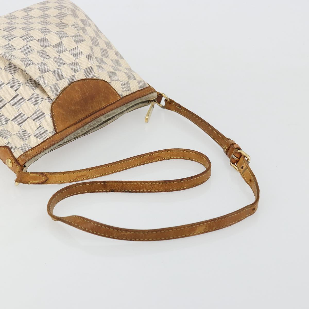 LOUIS VUITTON Damier Azur Siracusa PM Shoulder Bag N41113 LV Auth BA12460