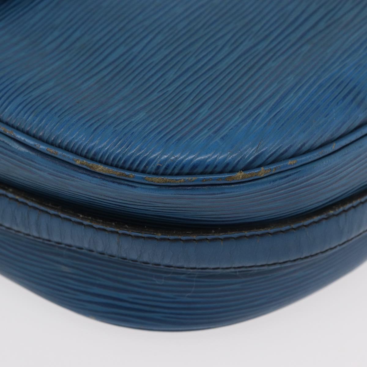 LOUIS VUITTON Epi Jeune Fille MM Shoulder Bag Toledo Blue M52155 LV Auth BA12461