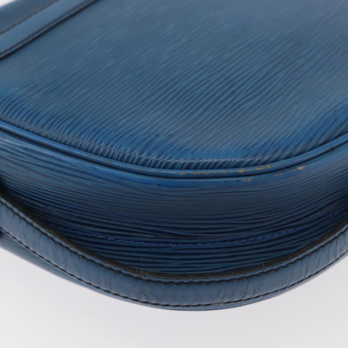 LOUIS VUITTON Epi Jeune Fille MM Shoulder Bag Toledo Blue M52155 LV Auth BA12461