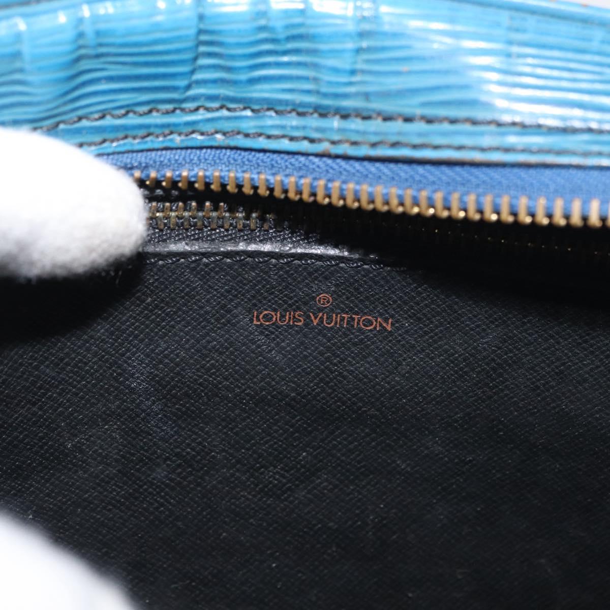 LOUIS VUITTON Epi Jeune Fille MM Shoulder Bag Toledo Blue M52155 LV Auth BA12461