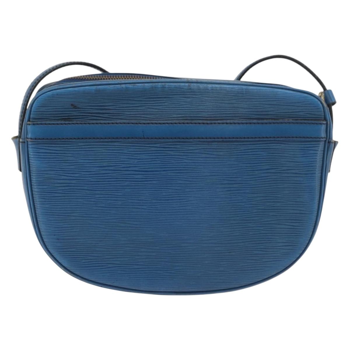 LOUIS VUITTON Epi Jeune Fille MM Shoulder Bag Toledo Blue M52155 LV Auth BA12461