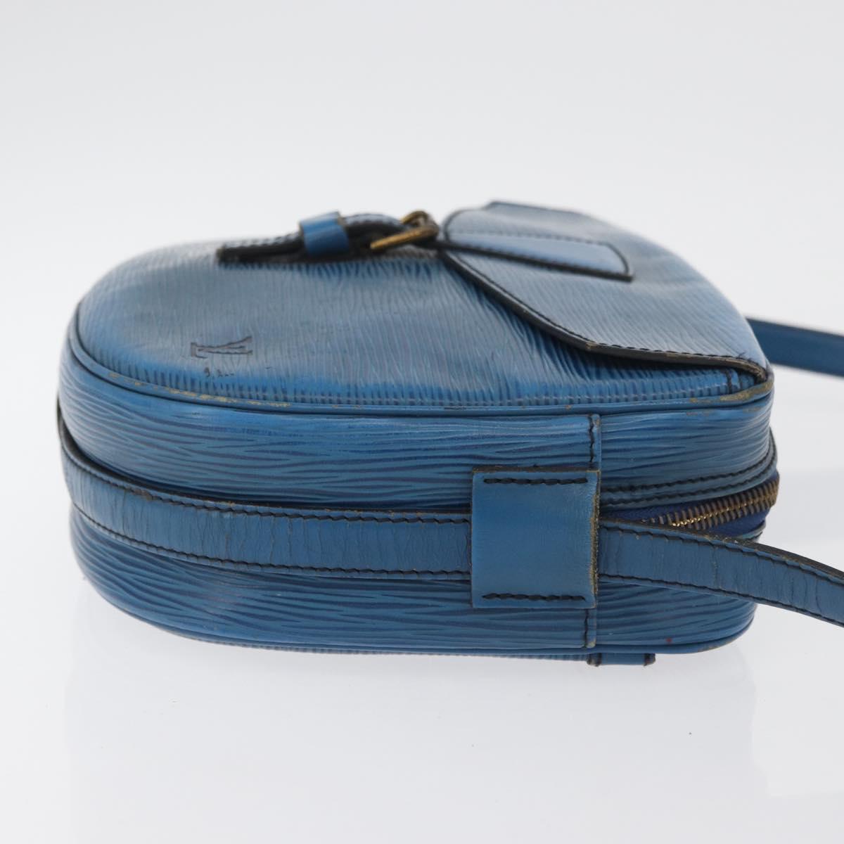 LOUIS VUITTON Epi Jeune Fille MM Shoulder Bag Toledo Blue M52155 LV Auth BA12461