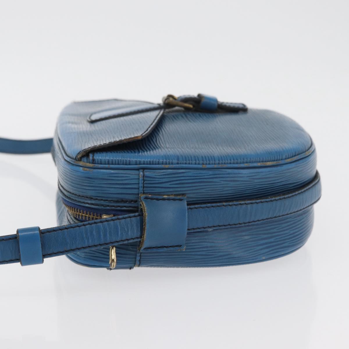 LOUIS VUITTON Epi Jeune Fille MM Shoulder Bag Toledo Blue M52155 LV Auth BA12461